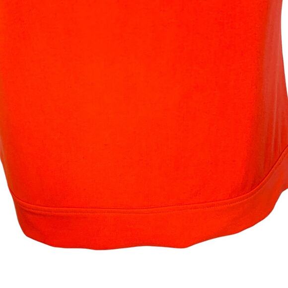 Banana Republic Womens S Top Orange Darted Neck Banded Bottom Women's - Picture 7 of 12